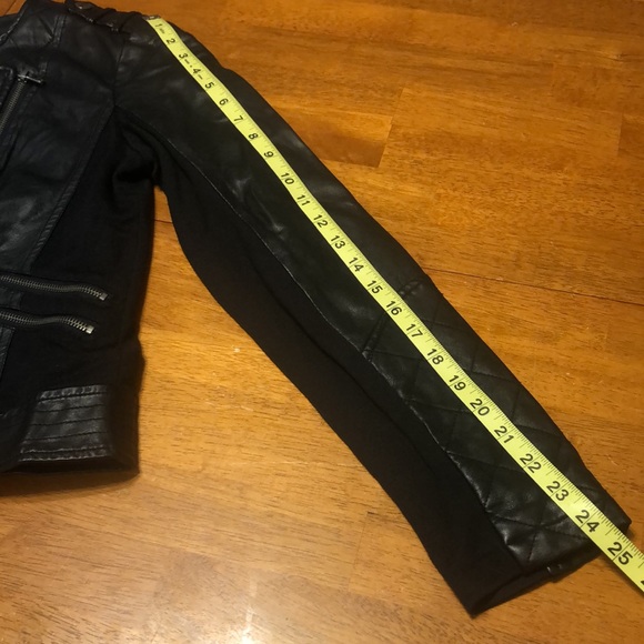 Bernardo Collection B Women’s Size M Black Moto Faux Leather Quilted Jacket - Picture 13 of 13